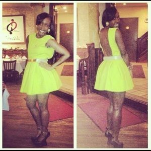 ASOS Lime Green Scuba Cocktail Dress🔥